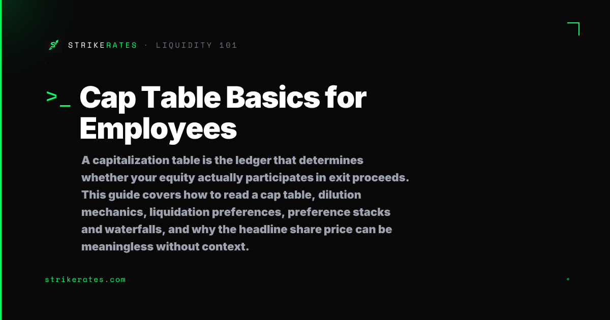 How to Read a Cap Table: Employee Equity Guide