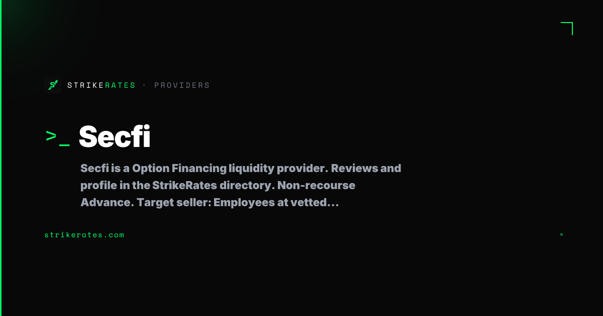 Secfi Reviews & Profile | StrikeRates